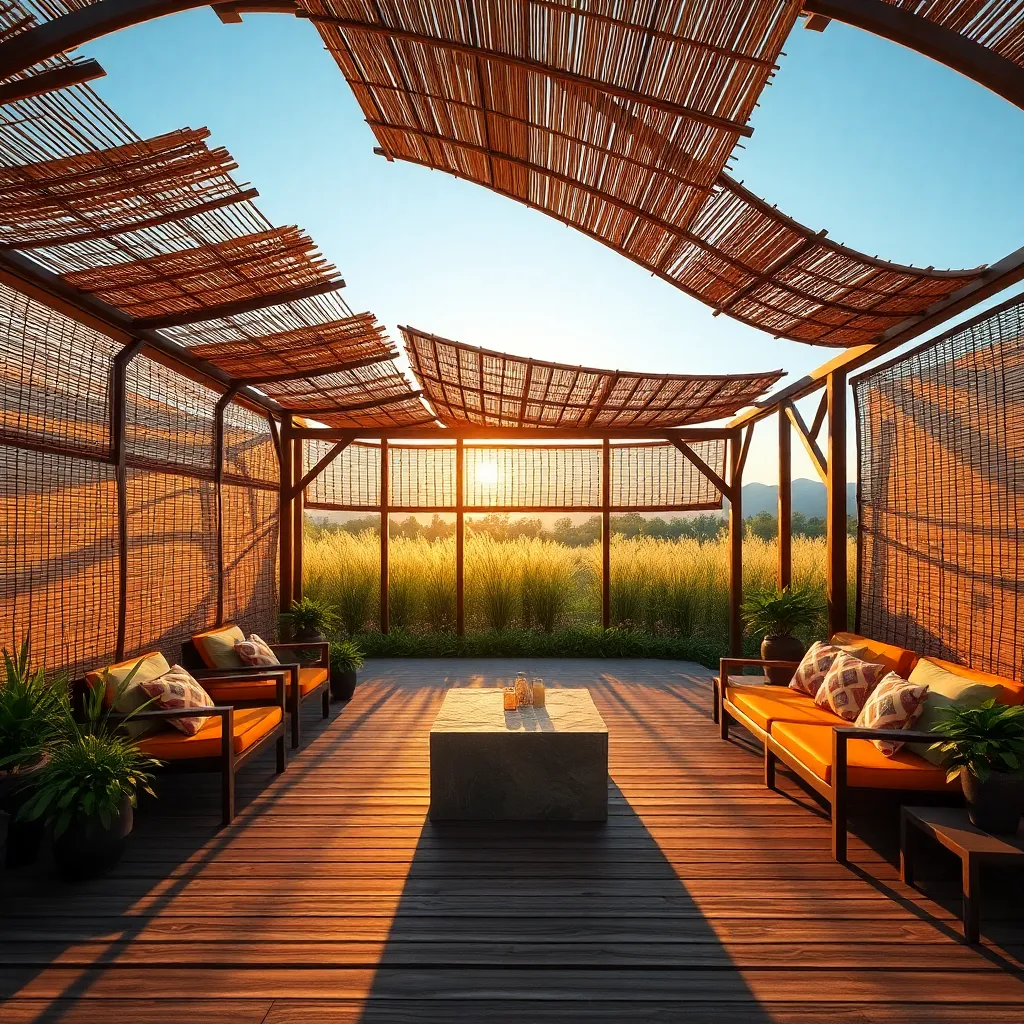 Utilize Bamboo Screens for Shade