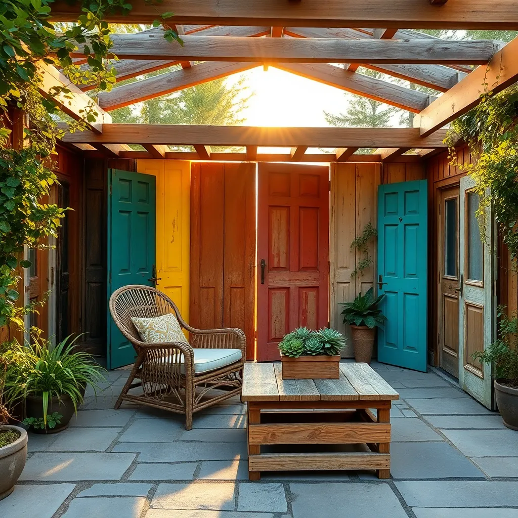 Repurpose Old Doors as Walls