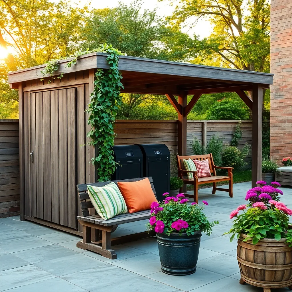 Discreet Trash Bin Enclosures