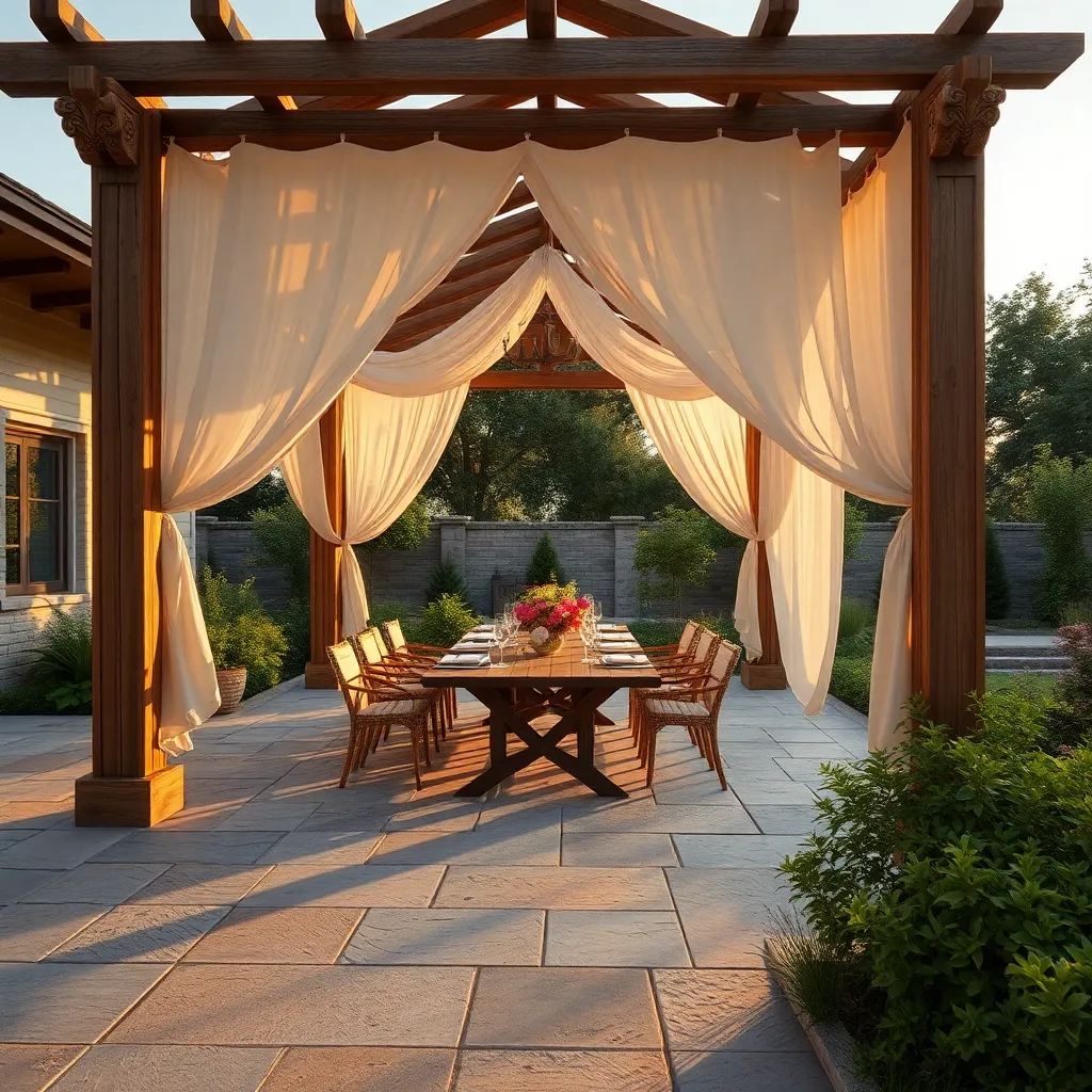 Define Dining Areas with Pavers
