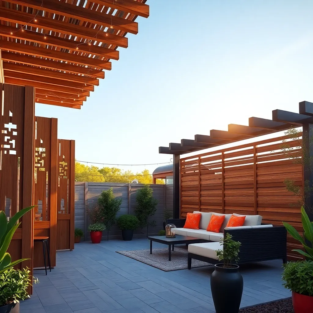 Add Artistic Privacy Screens