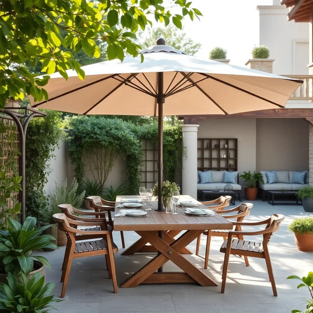 Add Freestanding Umbrellas Strategically