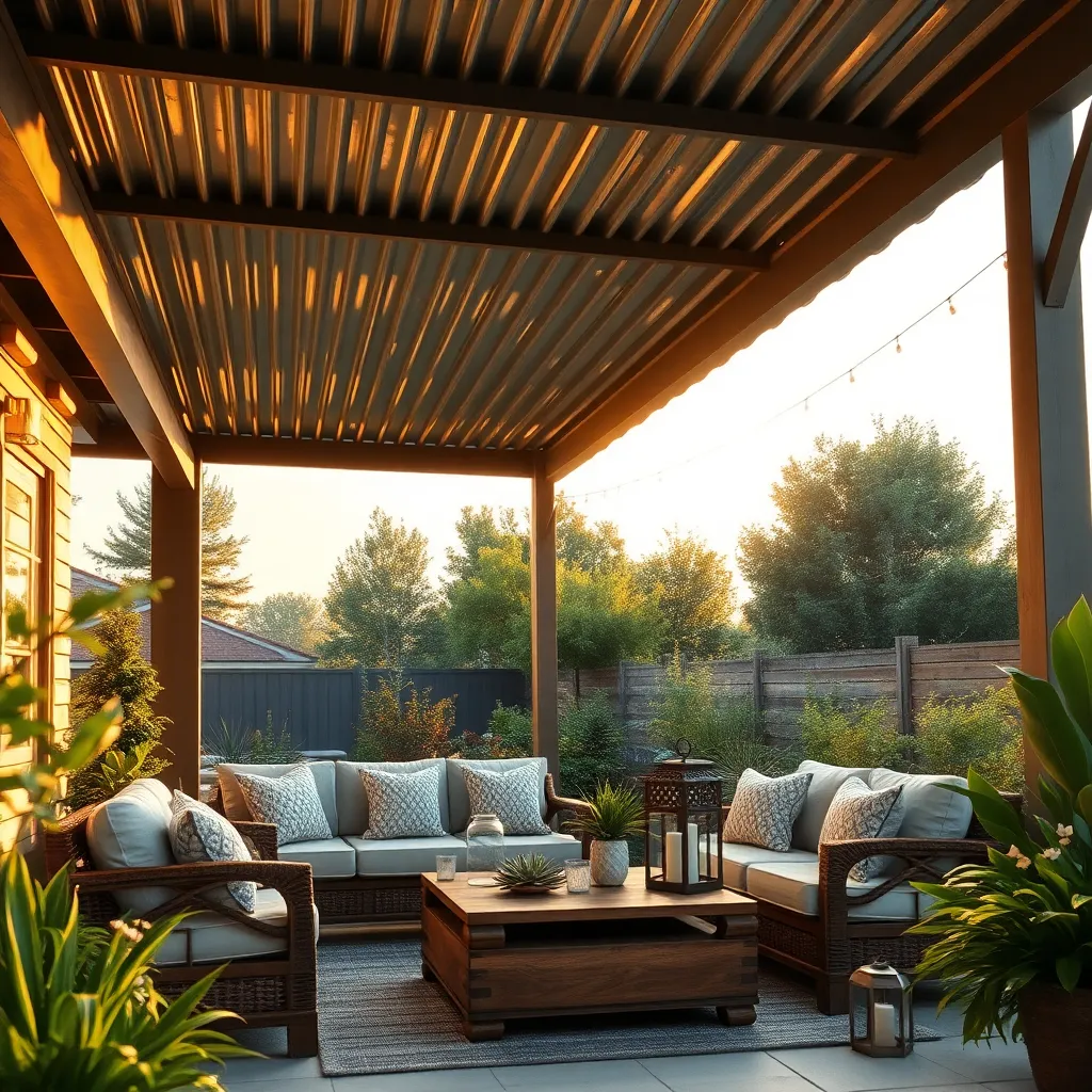 Use Corrugated Metal Sheets