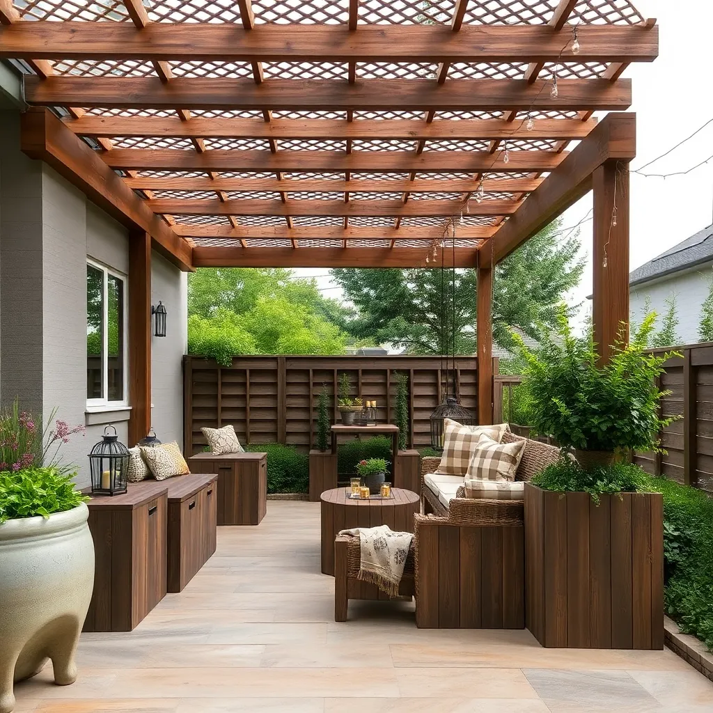 Create Hidden Storage With Planters