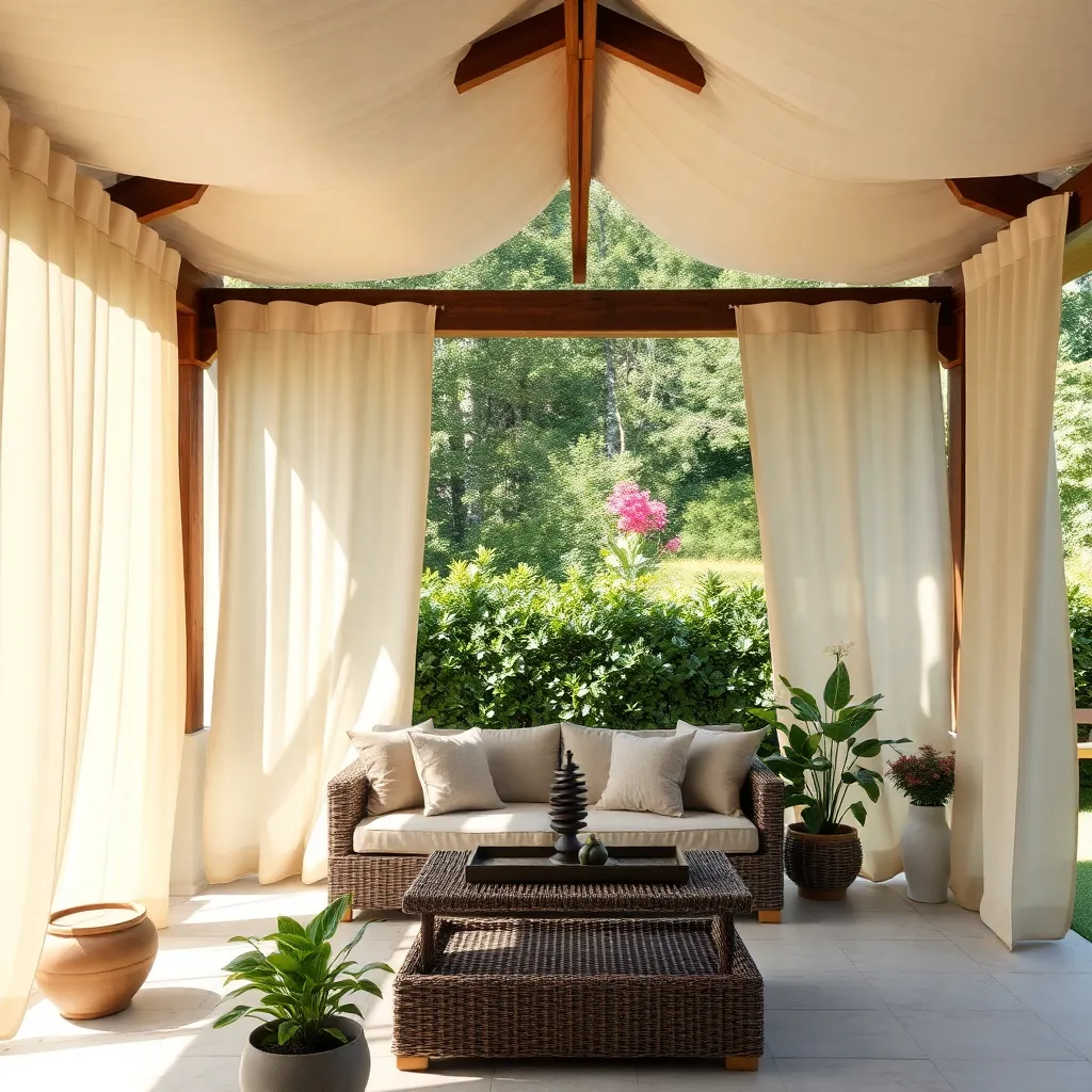 Use Outdoor Curtains for Privacy