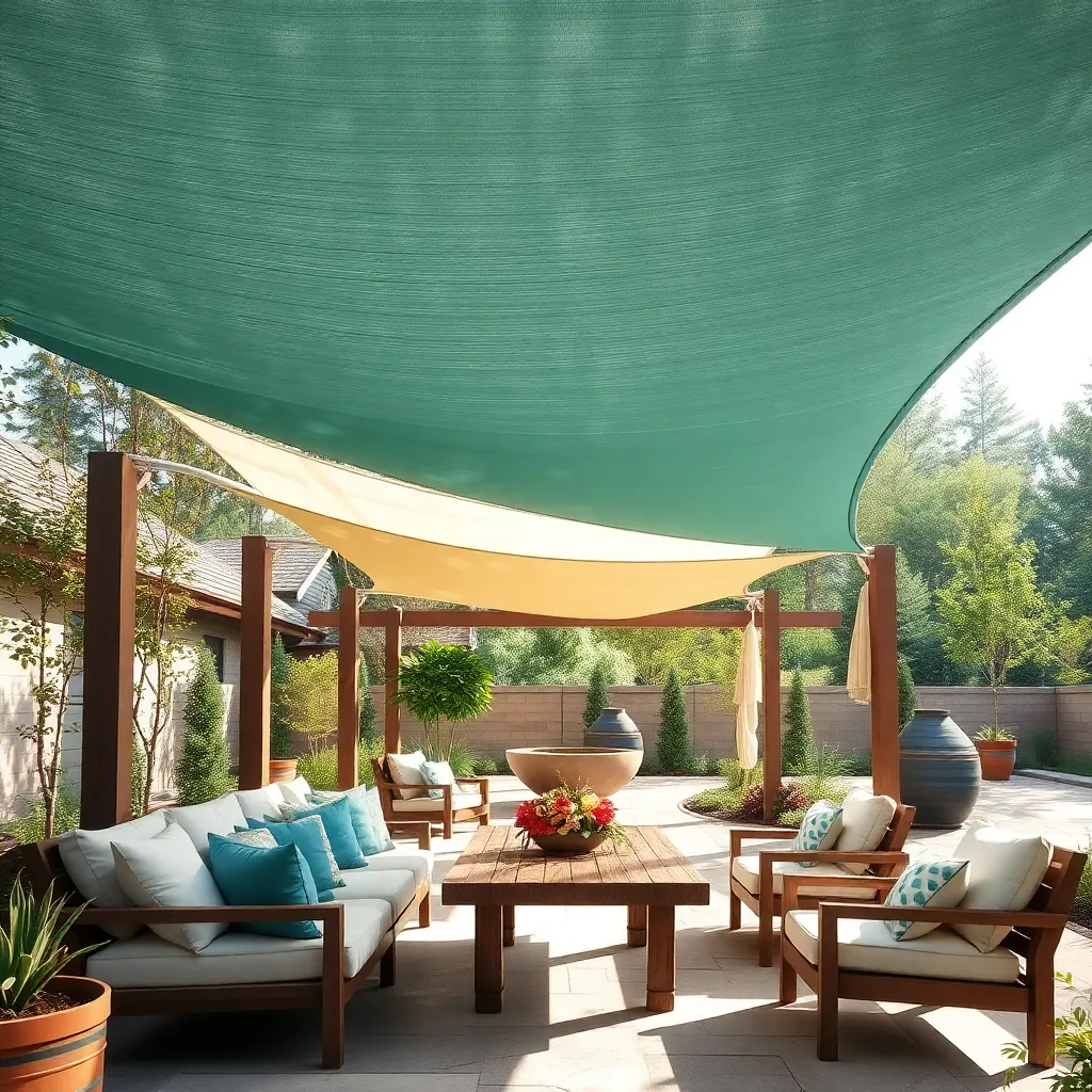 Maximizing Shade with Sail Canopies