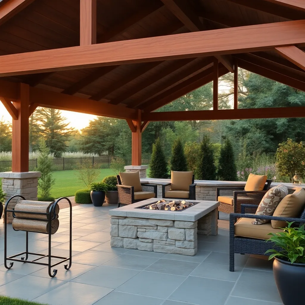 Chic Log Holders for Firepits