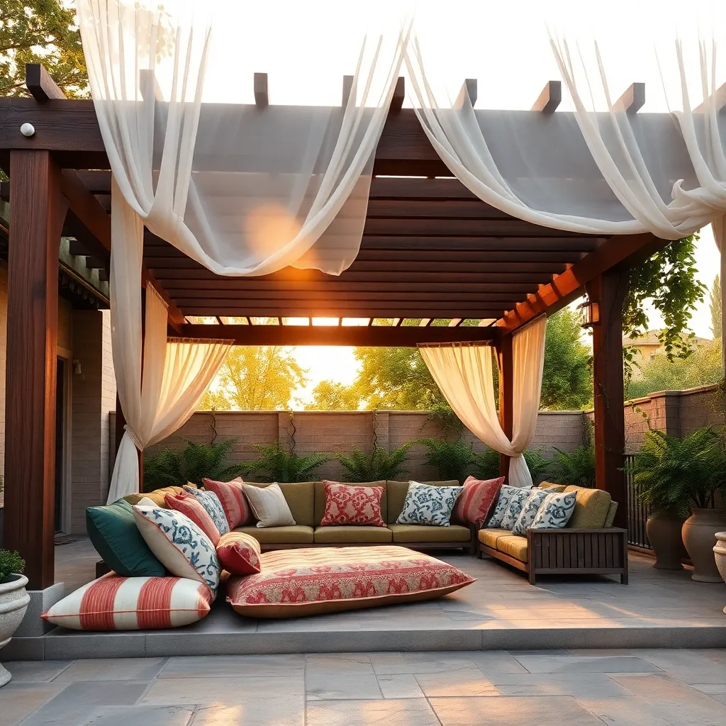Arrange Outdoor Cushions for Comfort