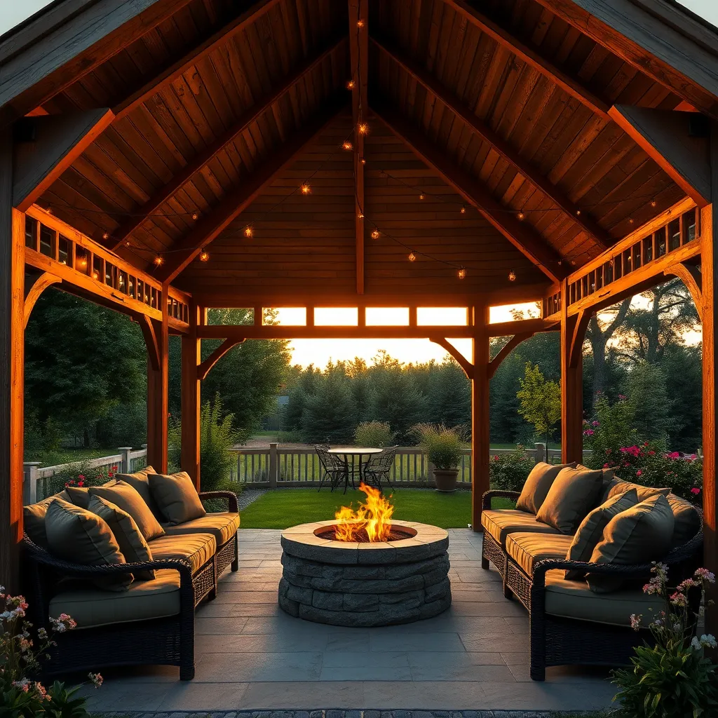 Include Cozy Fire Pit Features