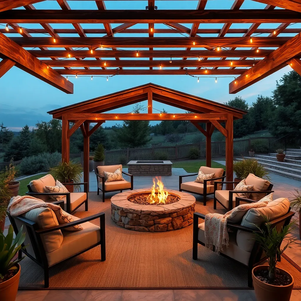 Integrate Fire Pits for Warmth
