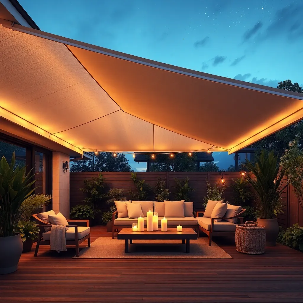 Install Solar-Powered Canopy Lights