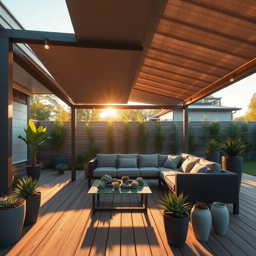 Employ Adjustable Louvered Roofs
