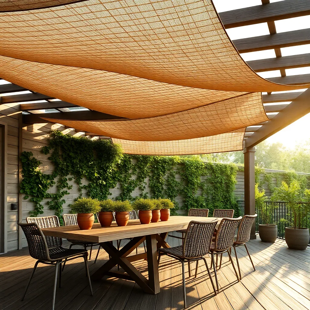 Use Outdoor Shade Panels Creatively