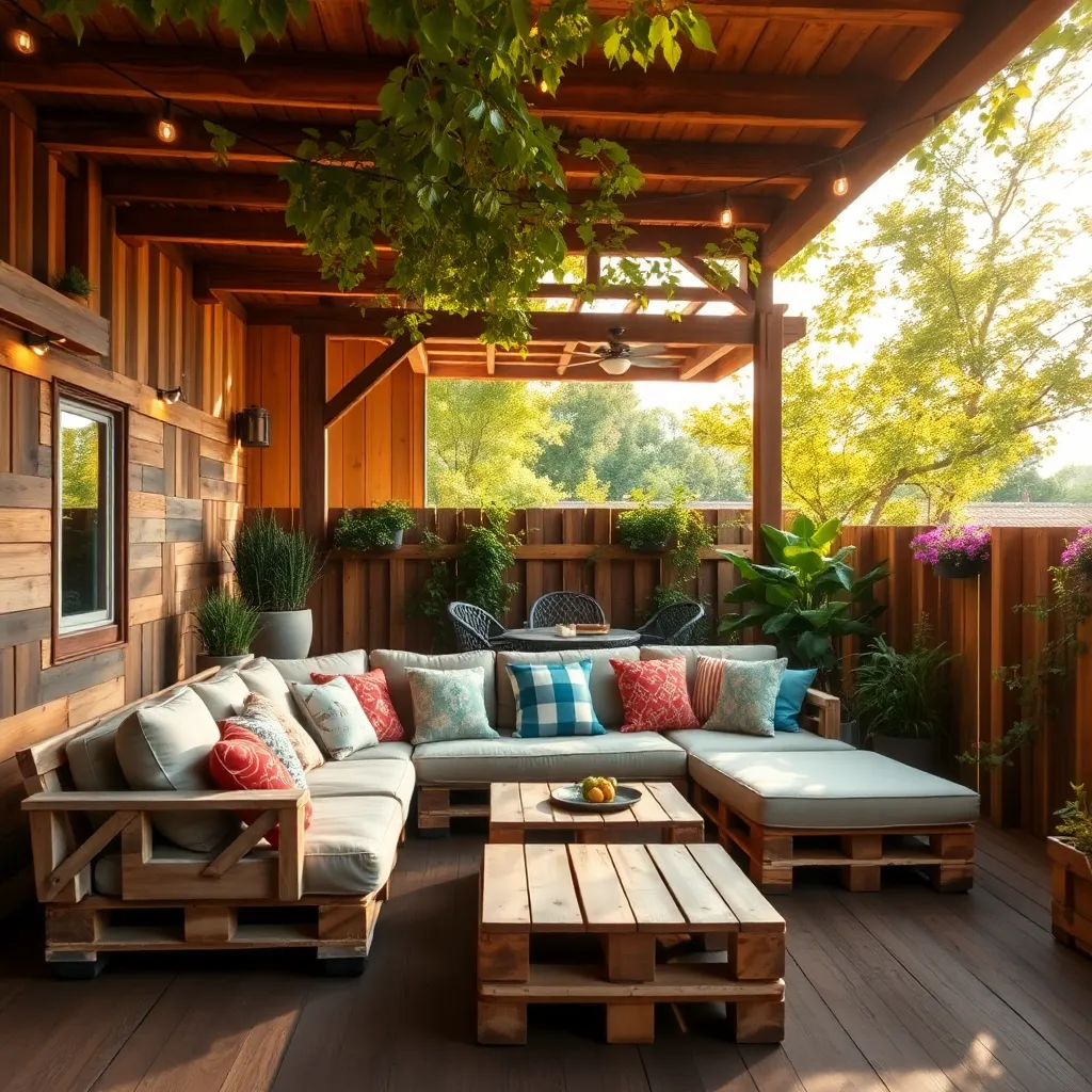Repurpose Pallets for Rustic Walls