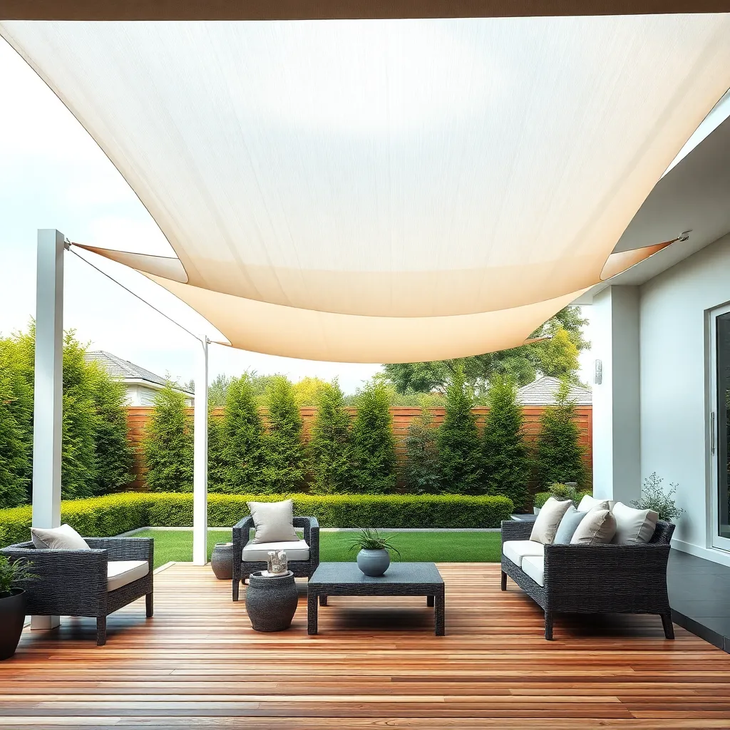 Utilize Minimalist Shade Sails