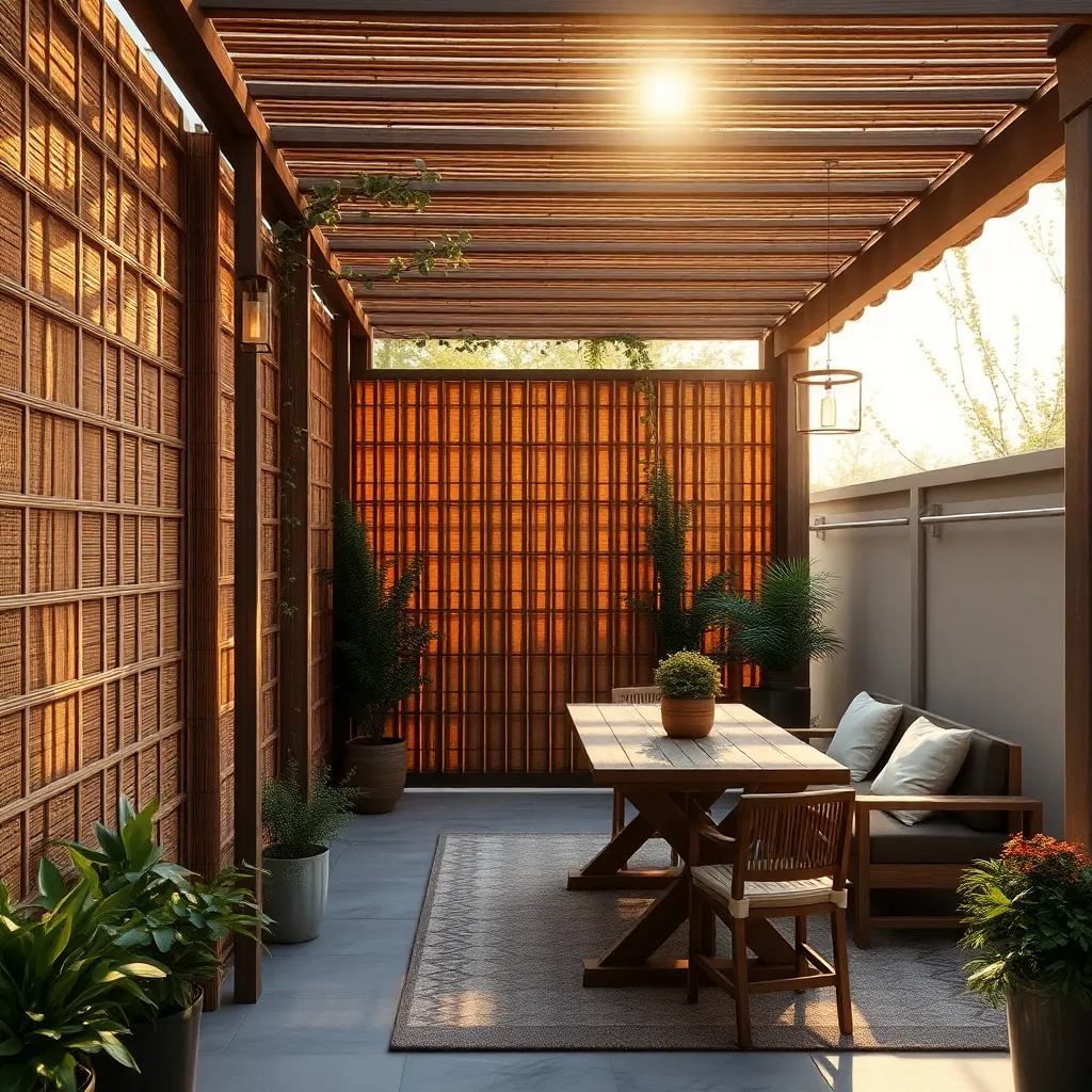 Create Privacy with Bamboo Screens