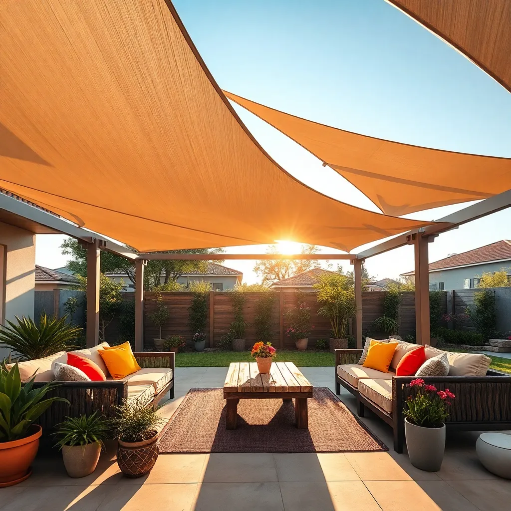 Create Shade with Sail Canopies