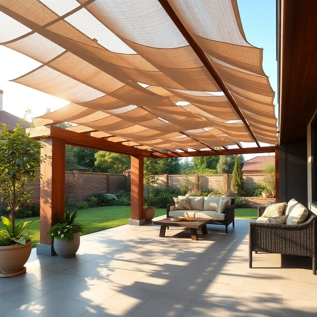 Integrate Shade Panels on Trellises