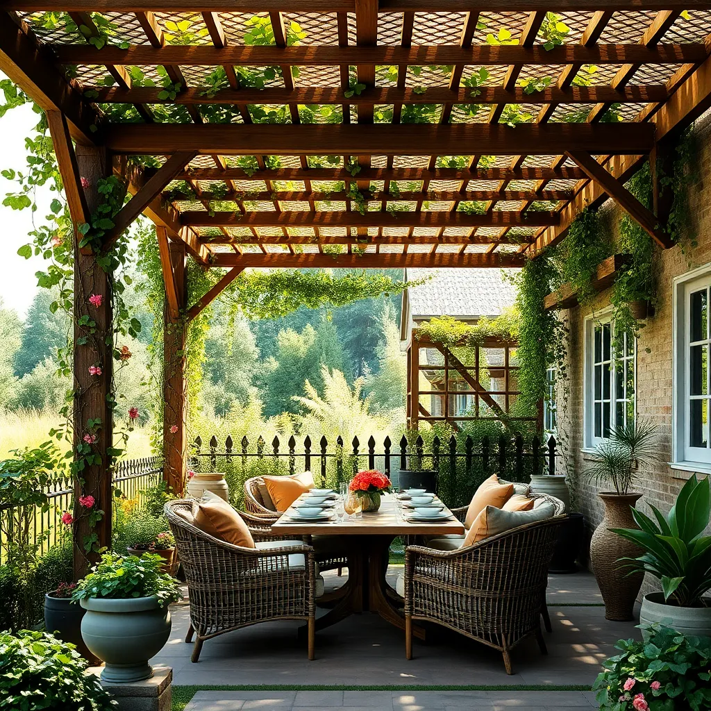 Design with Lattice Roof Accents