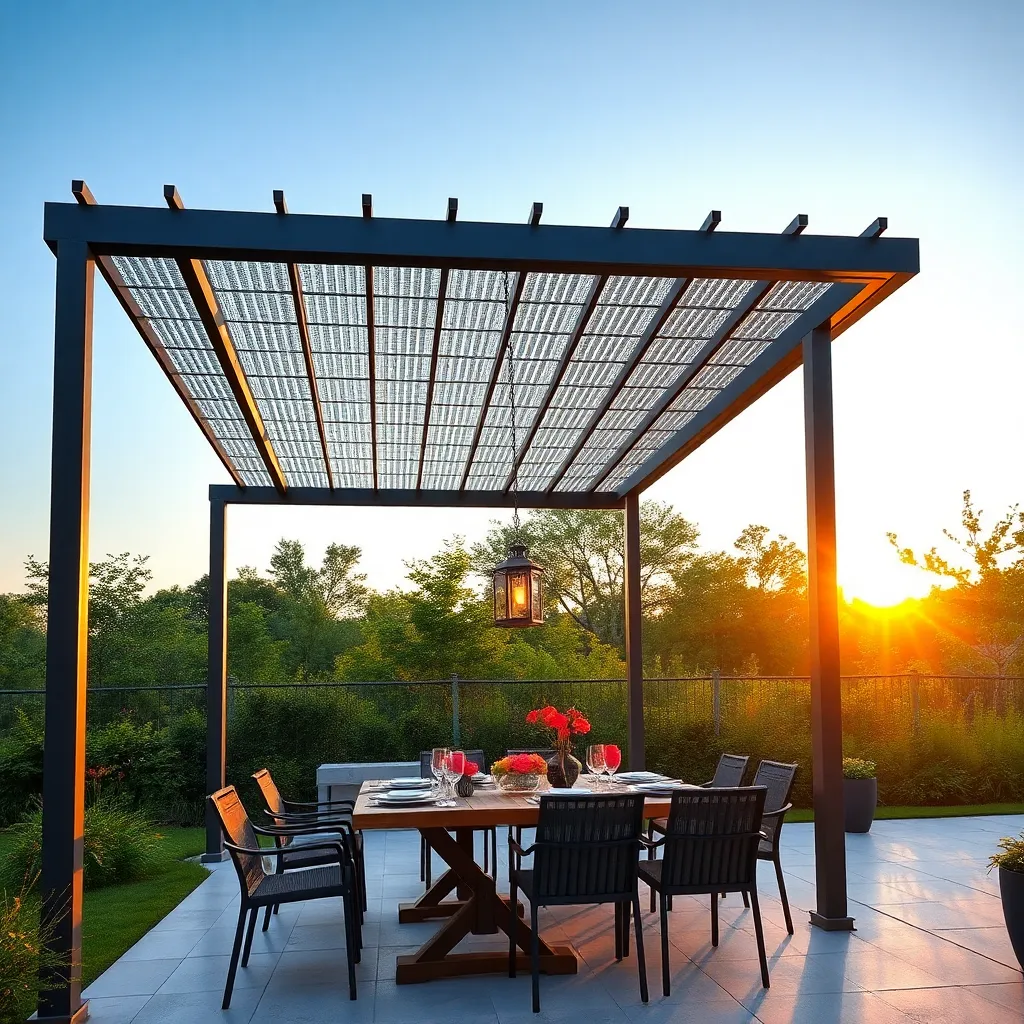 Modern Metal Pergola Designs