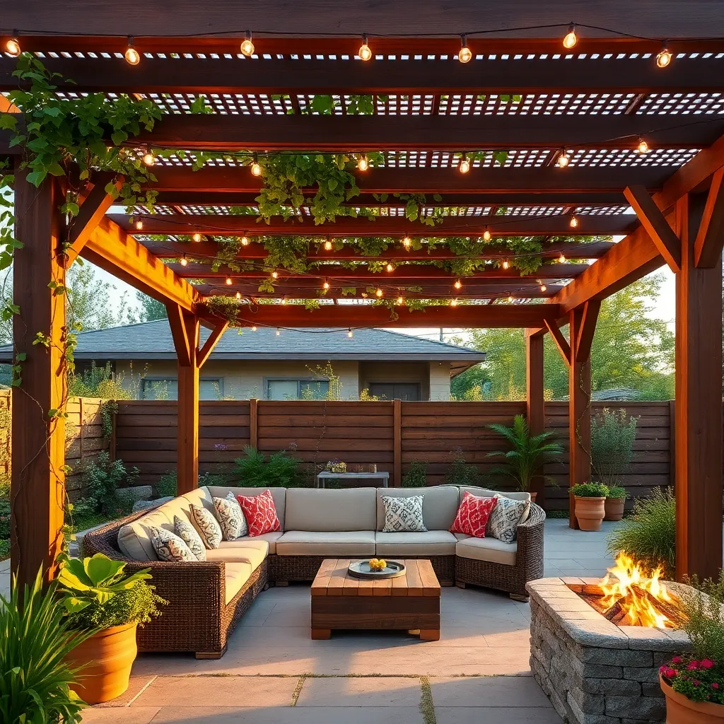 Incorporate Multi-functional Pergolas