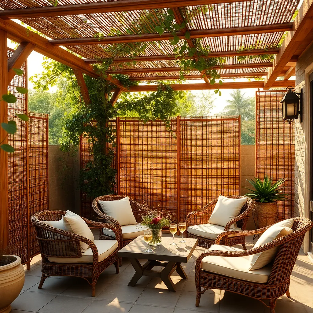 Incorporate Natural Bamboo Screens