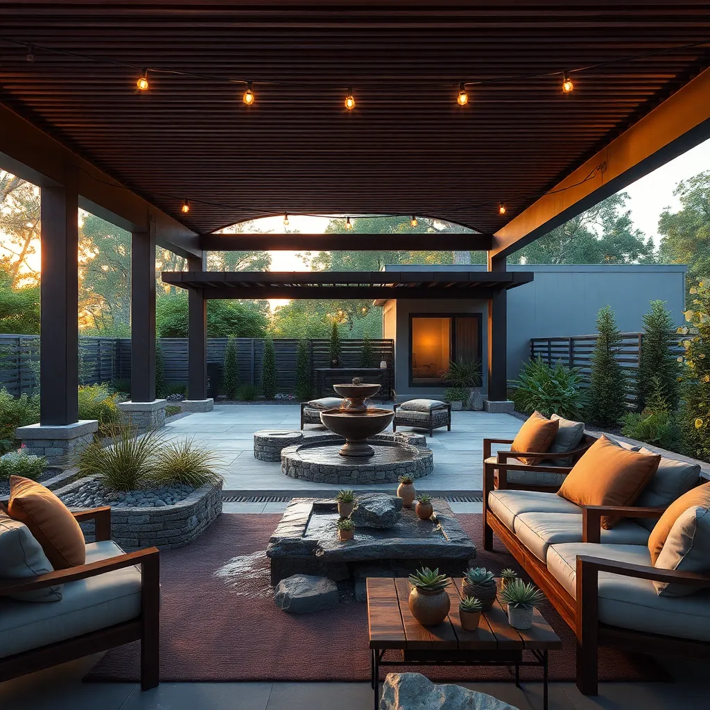 Integrate Water Features for Ambiance