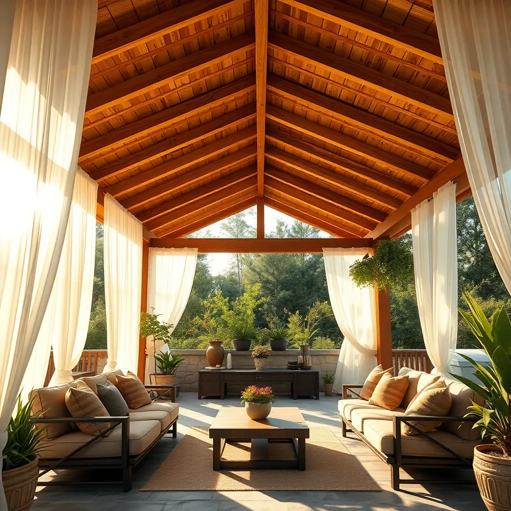 Attach Outdoor Curtains for Versatility