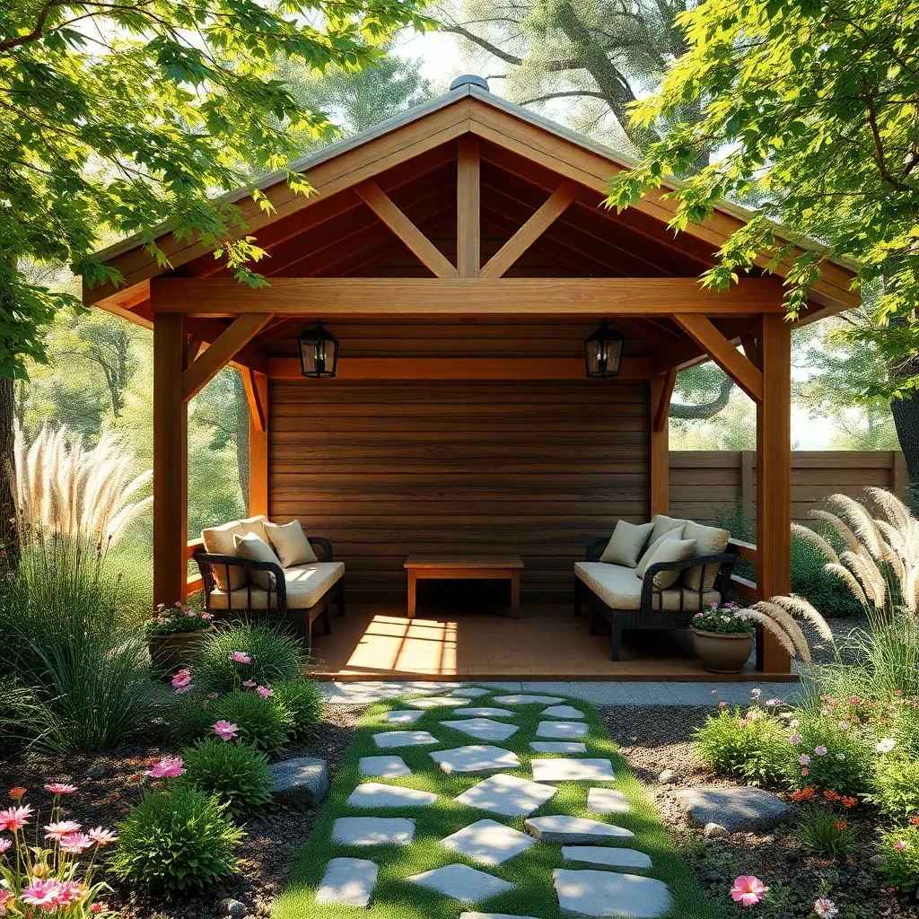 Build a Rustic Wooden Gazebo