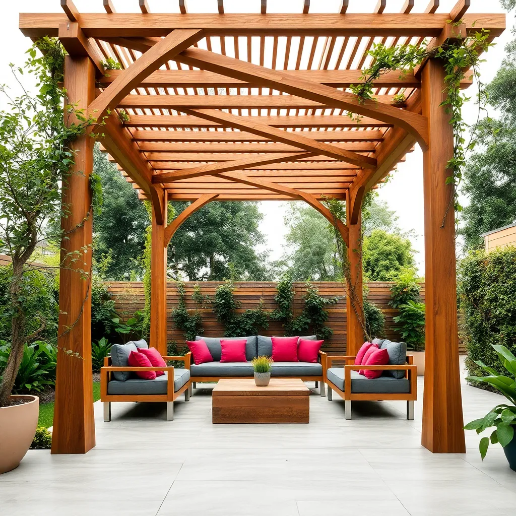 Craft Geometric Pergola Structures