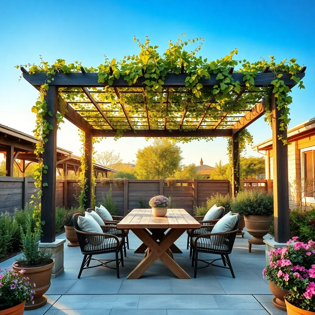 Utilize Pergolas for Shade Control