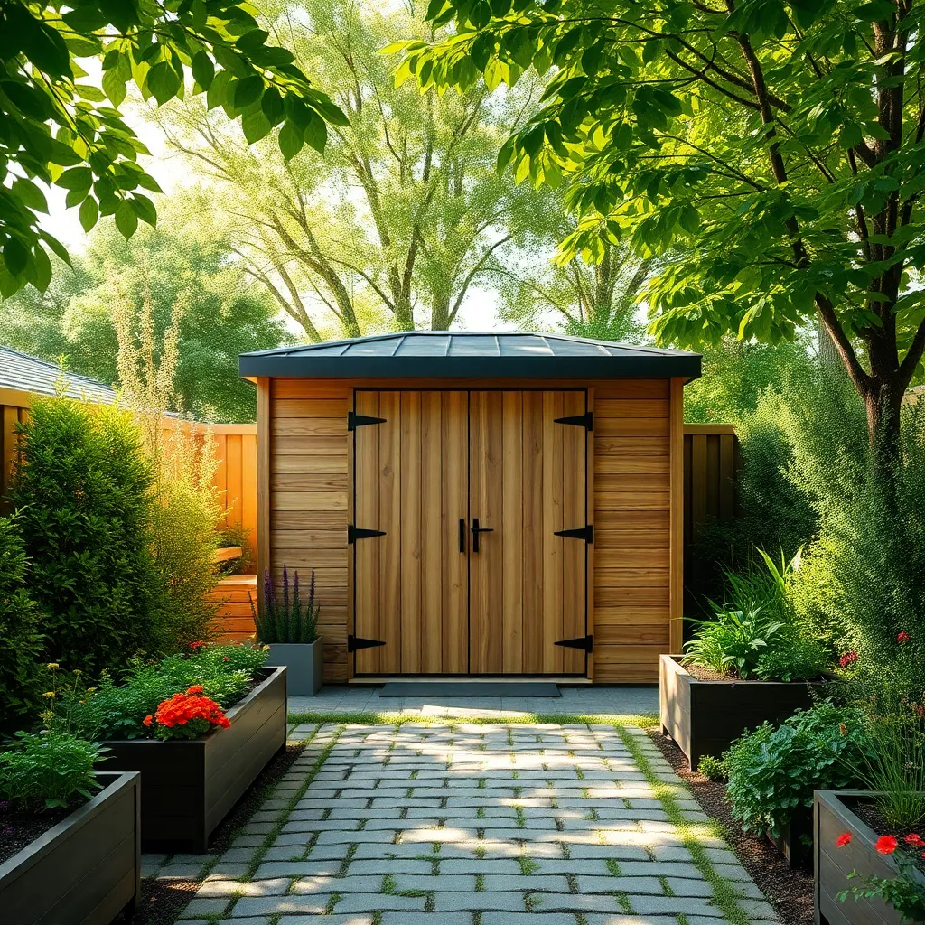 Sleek Garden Sheds for Storage