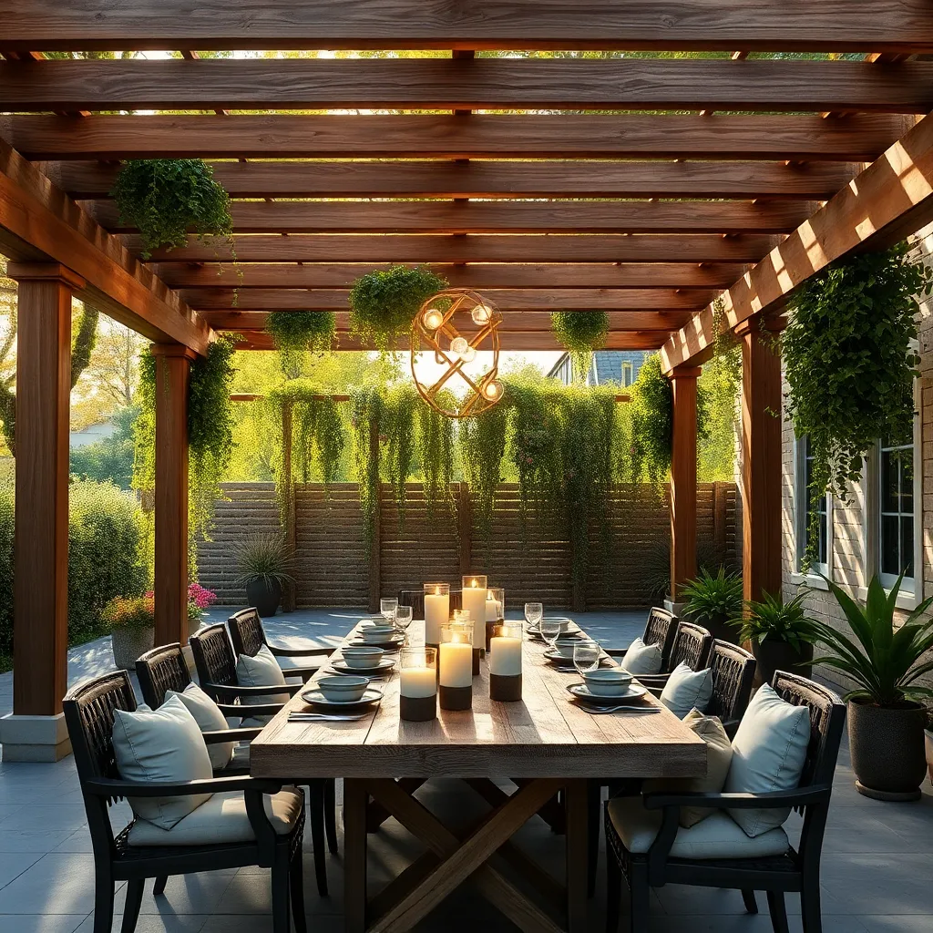 Vertical Gardens on Pergolas