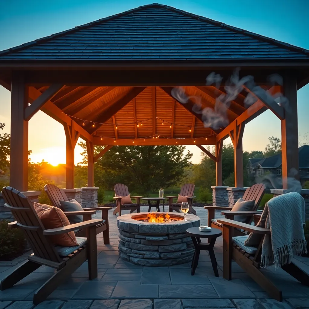 Combining Fire Pits and Gazebos
