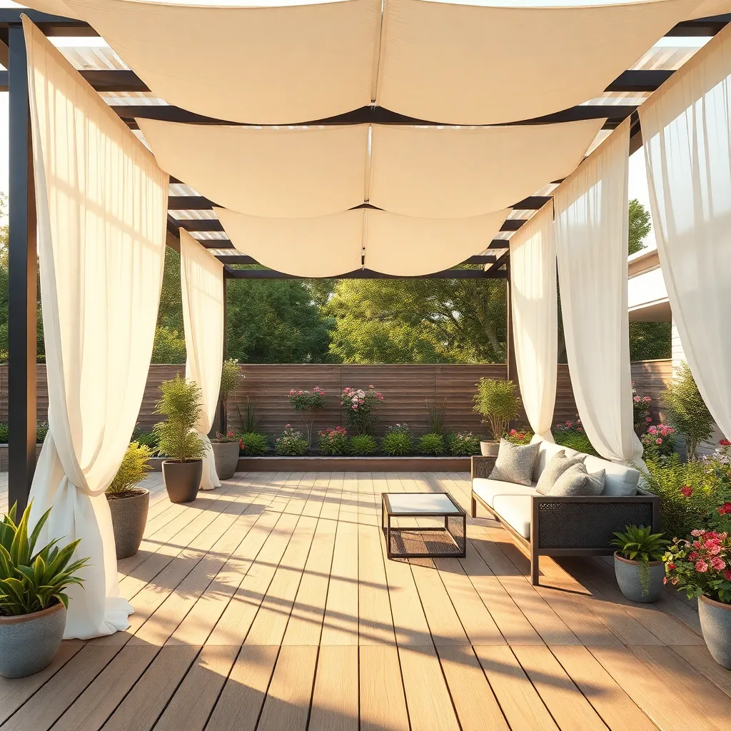Utilize Pergolas for Partial Shade