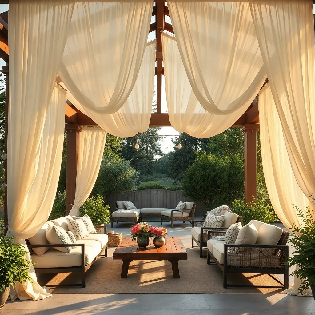 Incorporate Flowing Drapery Panels