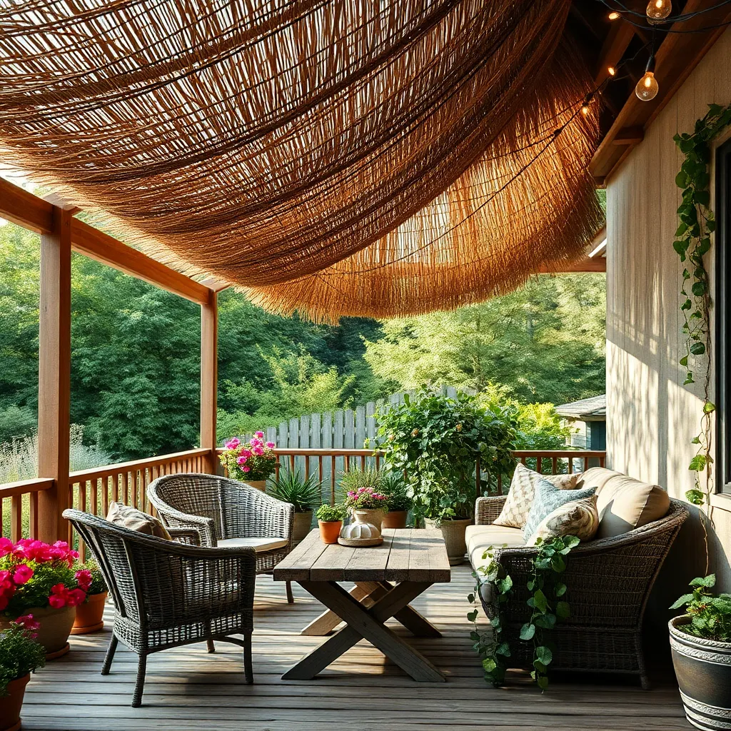 Create Rustic Look With Thatch