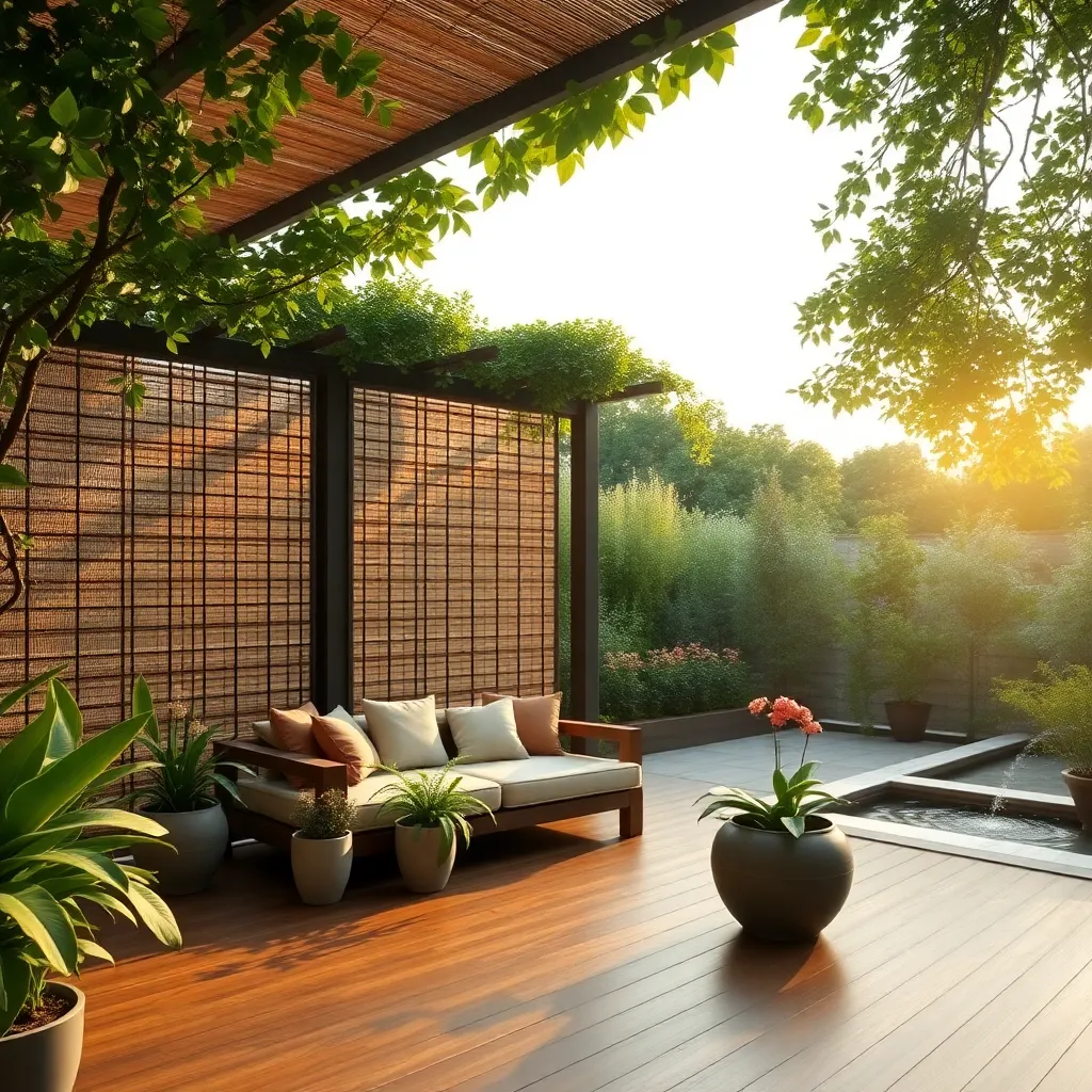 Employ Bamboo Screens for Privacy
