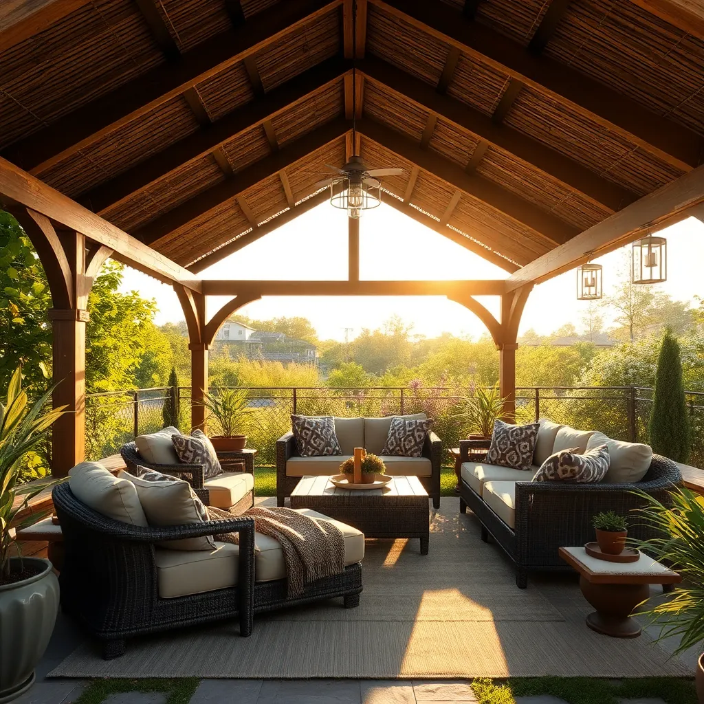 Add Cozy Weatherproof Textiles