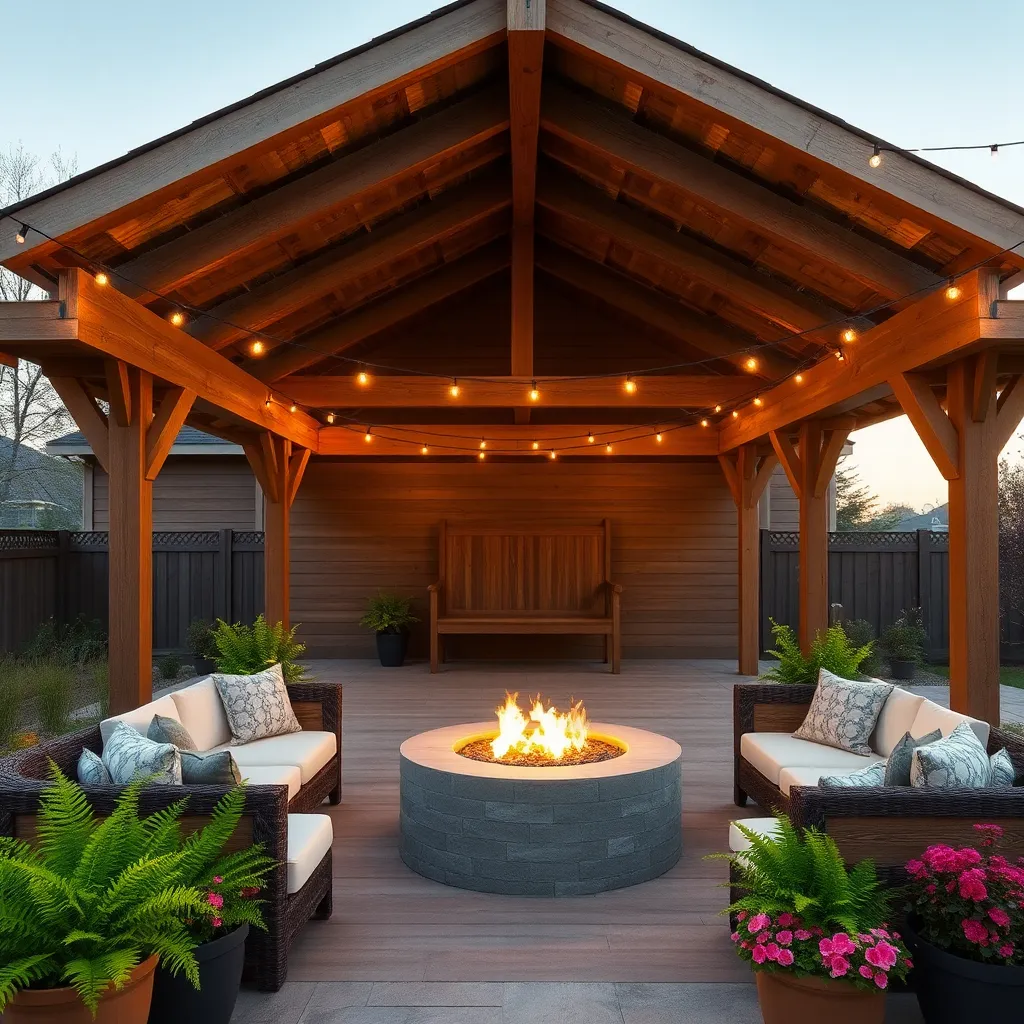 Integrate a Fire Pit Feature