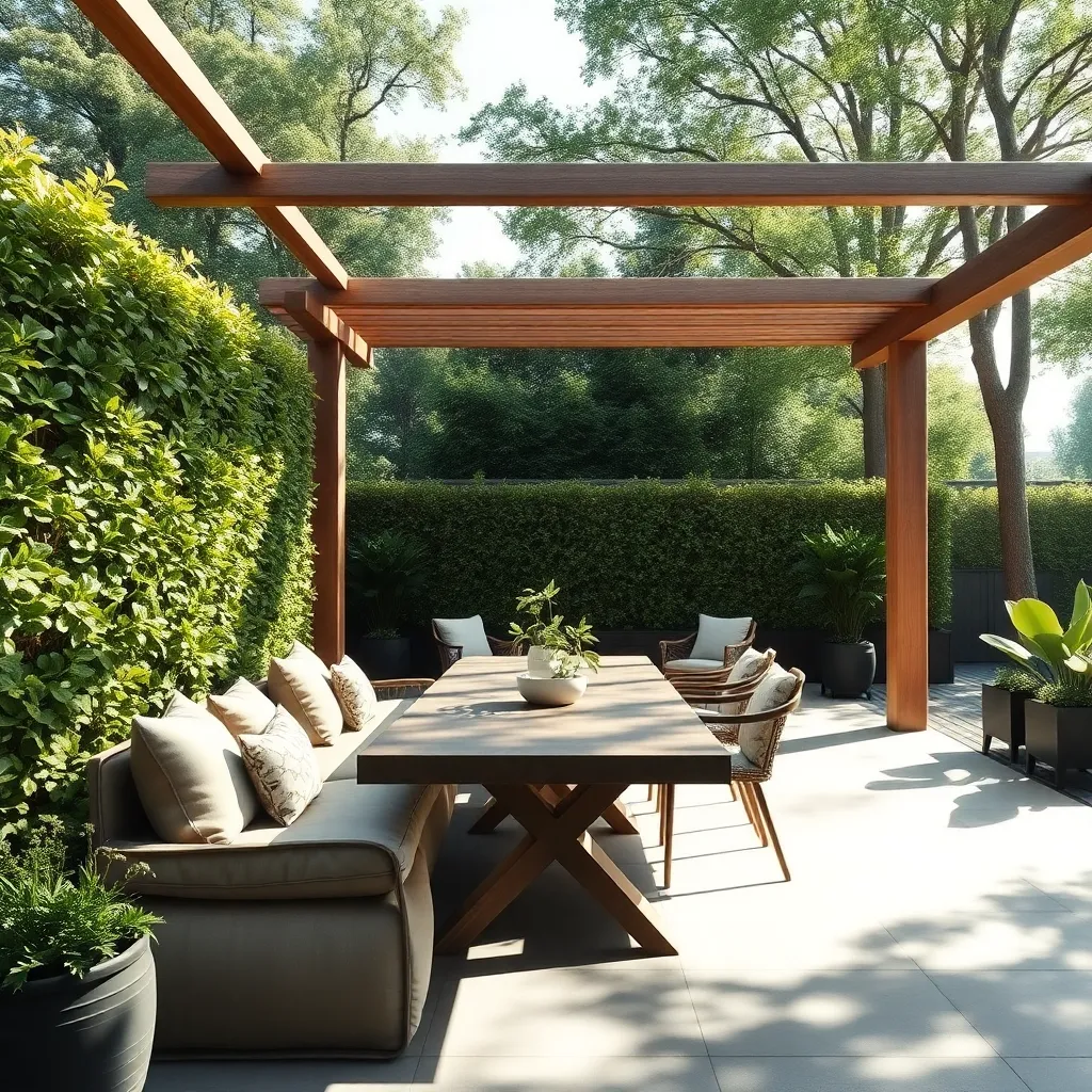 Create Privacy with Green Walls