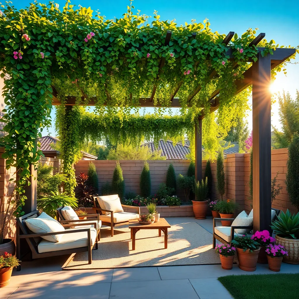 Build a Pergola with Climbing Plants