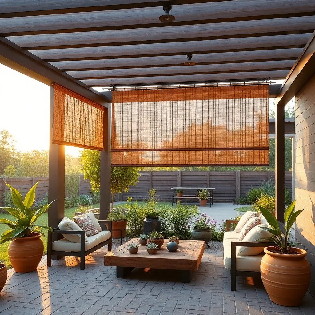 Install Retractable Bamboo Shades