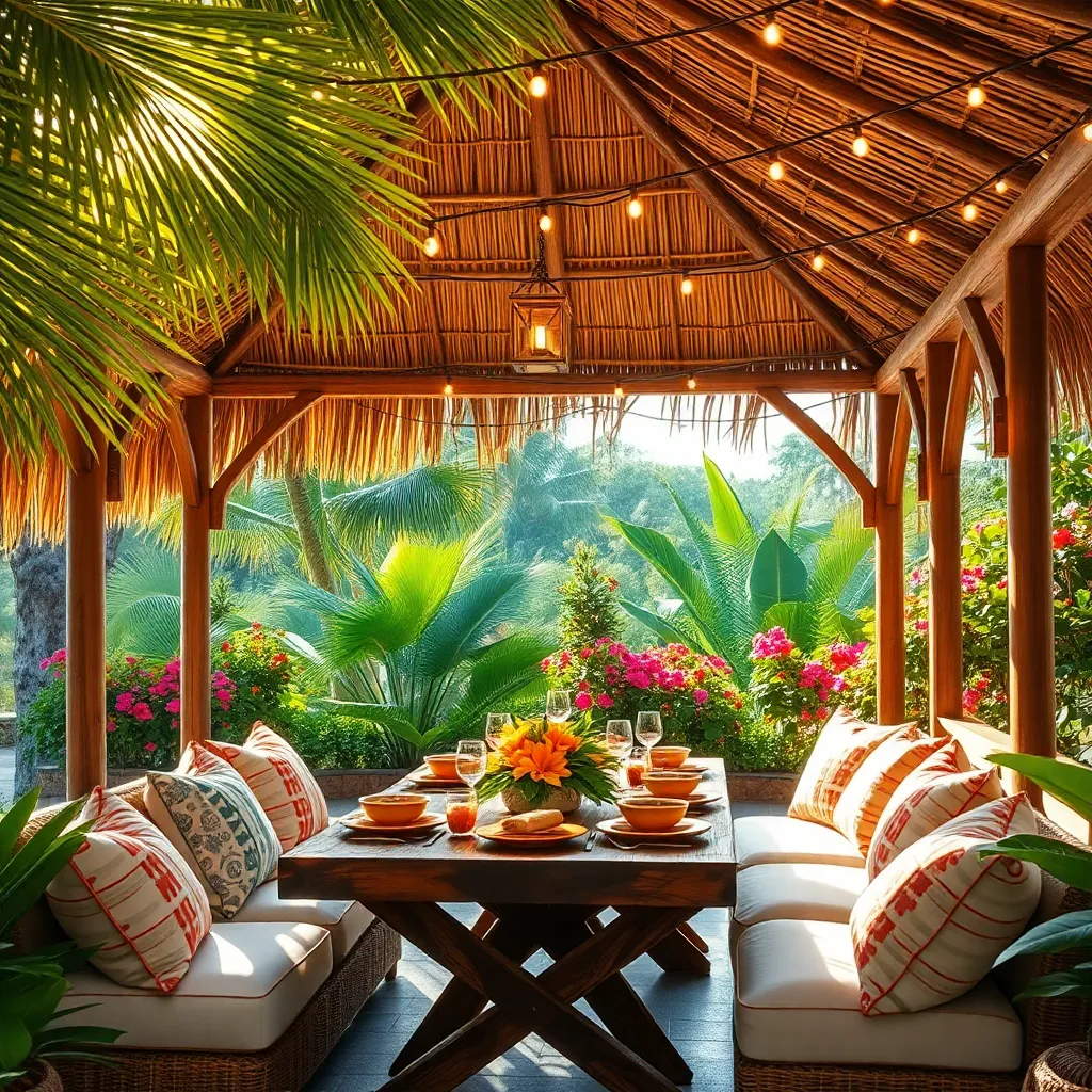 Tropical Tiki Hut (Exotic Dining Ambiance)