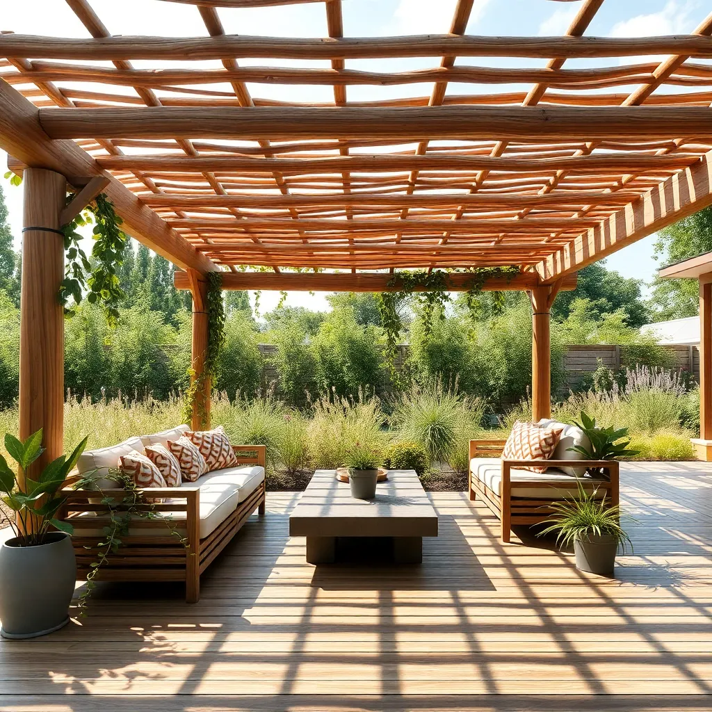 Eco-Friendly Living Pergola (Bamboo Material)
