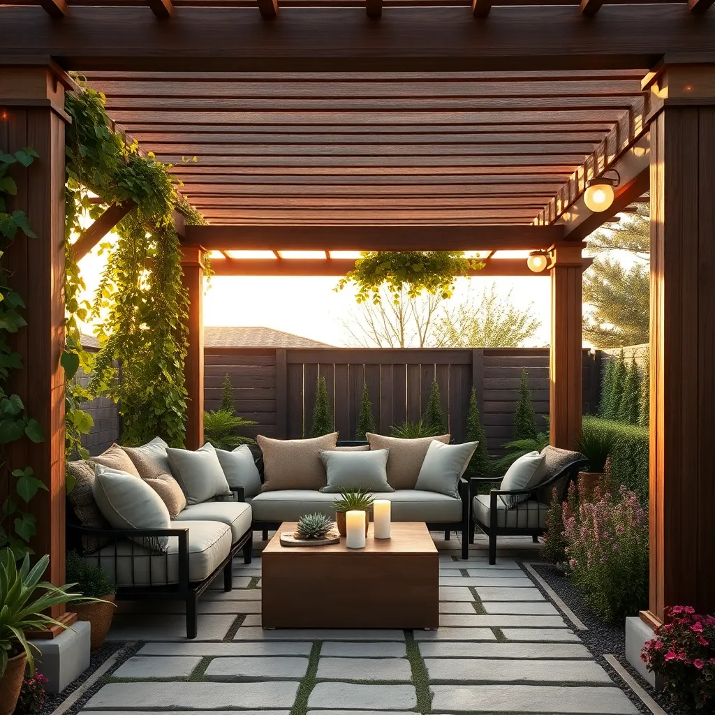 Designing Cozy Pergola Seating Areas