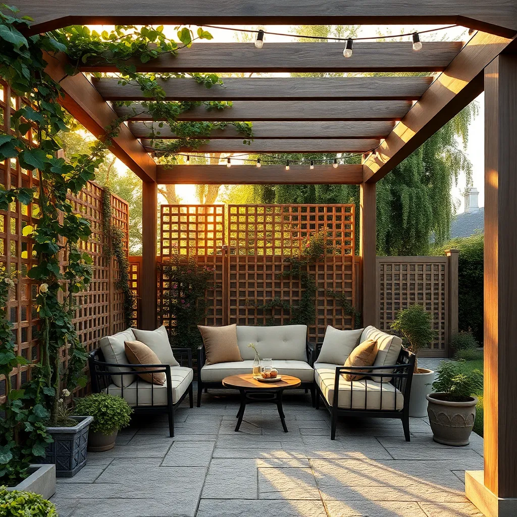 Use Lattice Panels for Seclusion