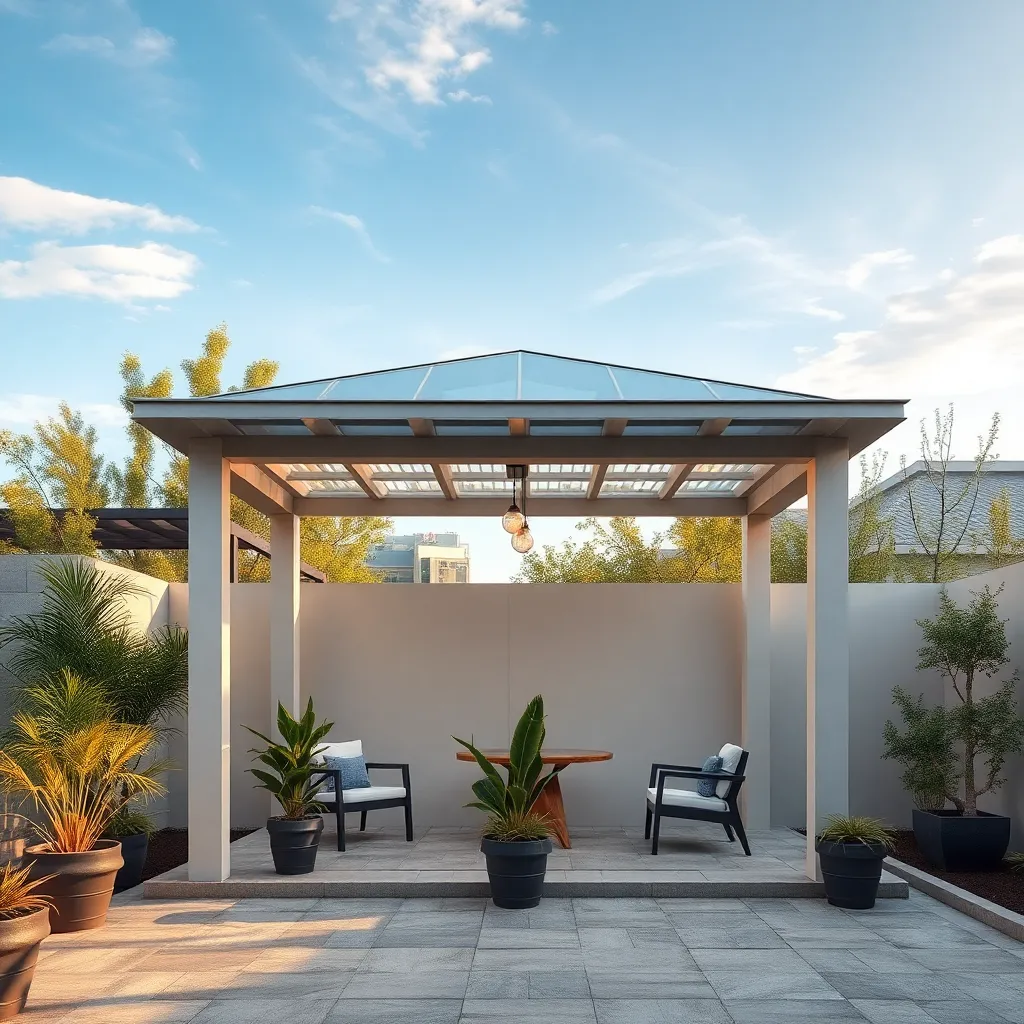 Minimalist Gazebos for Tiny Yards