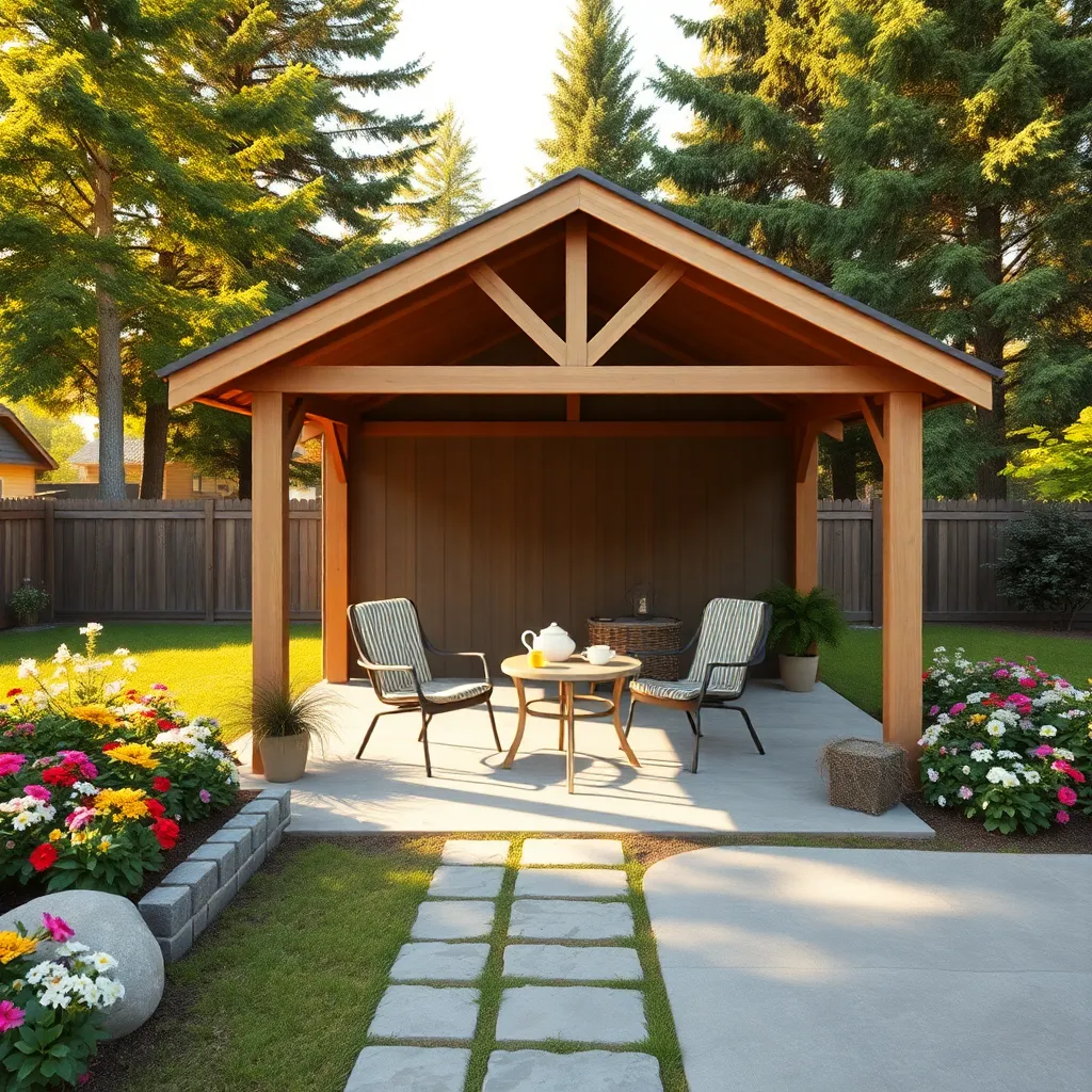 Design Simple Pavilion Structure