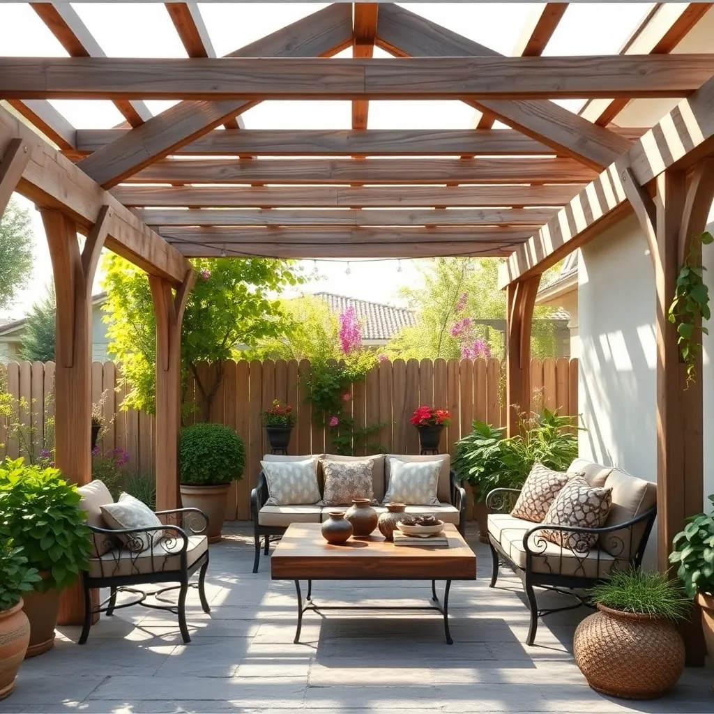 Rustic Charm Pergola (Reclaimed Wood)